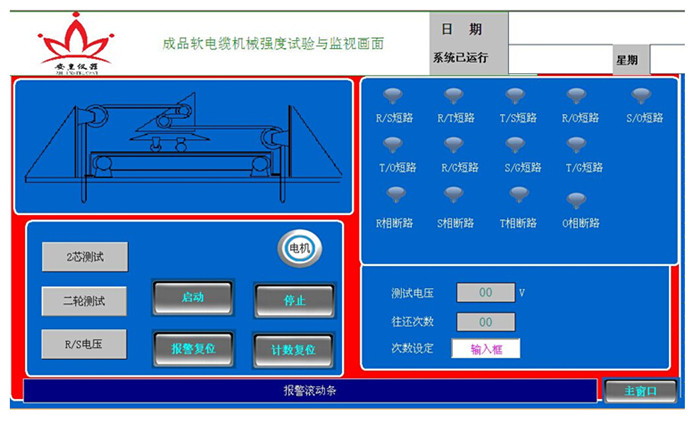 AH41053電纜曲撓（二.三輪）試驗機